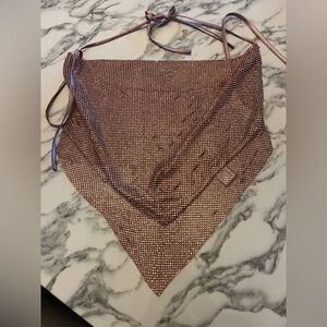 Elegant pink Rhinestone shirt